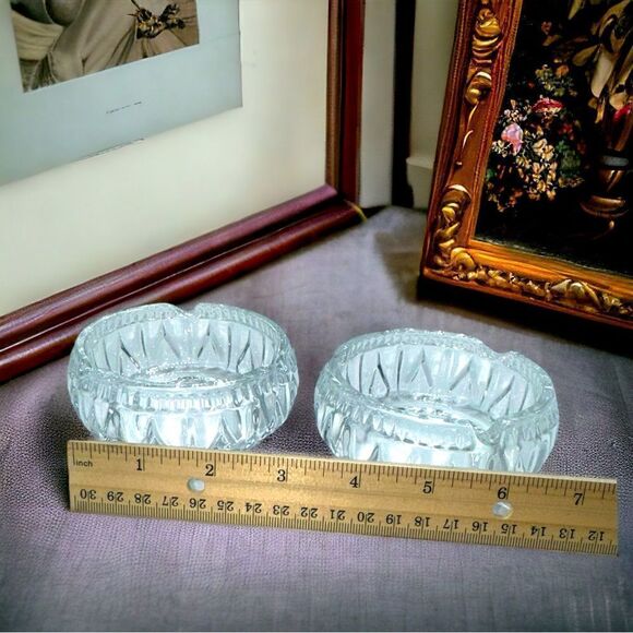 TWIN TEARDROP CRYSTAL ASHTRAY’S
Ashtray, jewelry dish, candy dish 
Lead crystal - Picture 4 of 12